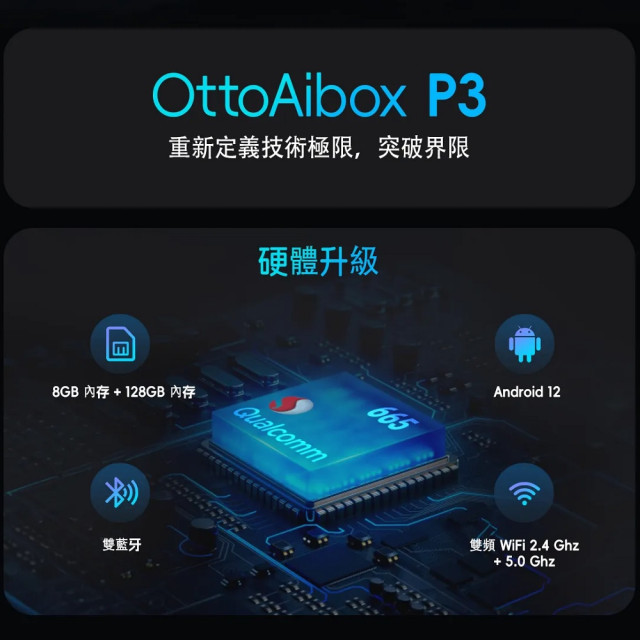 OttoAibox P3 CarPlay AI Box安卓盒子