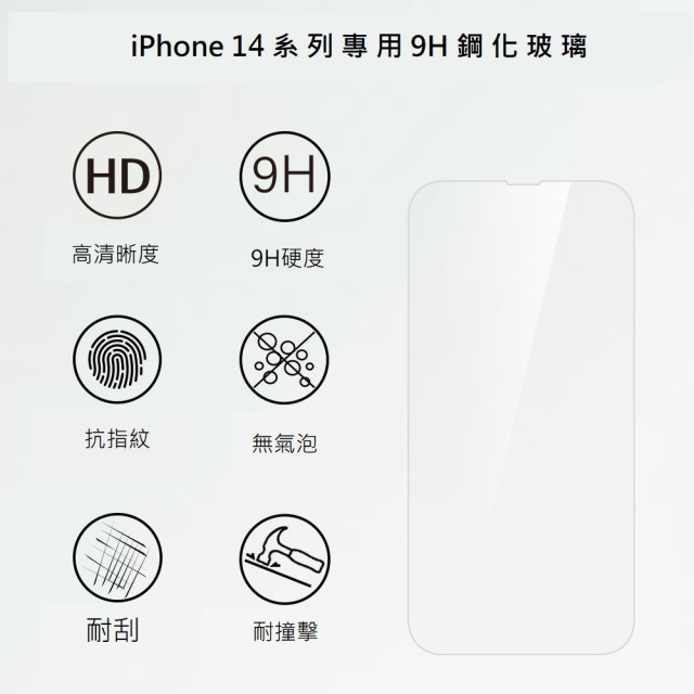 【YING XU】超好貼 iPhone 14 專用9H玻璃保護貼